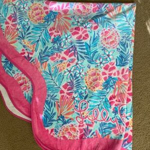 Lilly Pulitzer beach shell towel